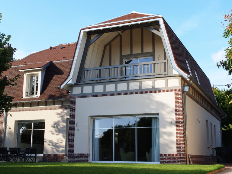 Maison R+C 2pans & Croupes façade arrière