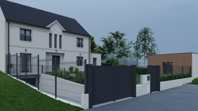 MODELE HARMONIE FACADE AVANT VUE D'ENSEMBLE GAUCHE